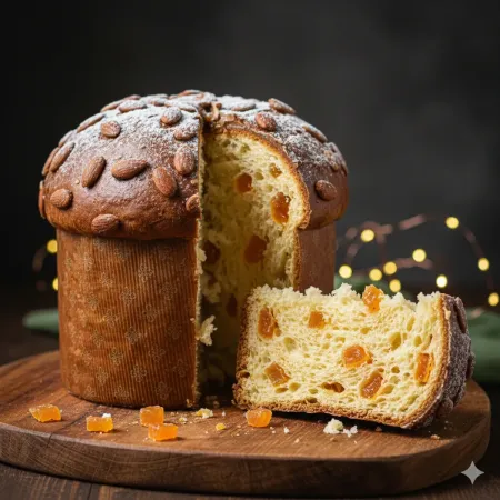 Acquista ora Panettone Artigianale al torrone bianco con Crema di Mandorle | Pasticceria Vittoria